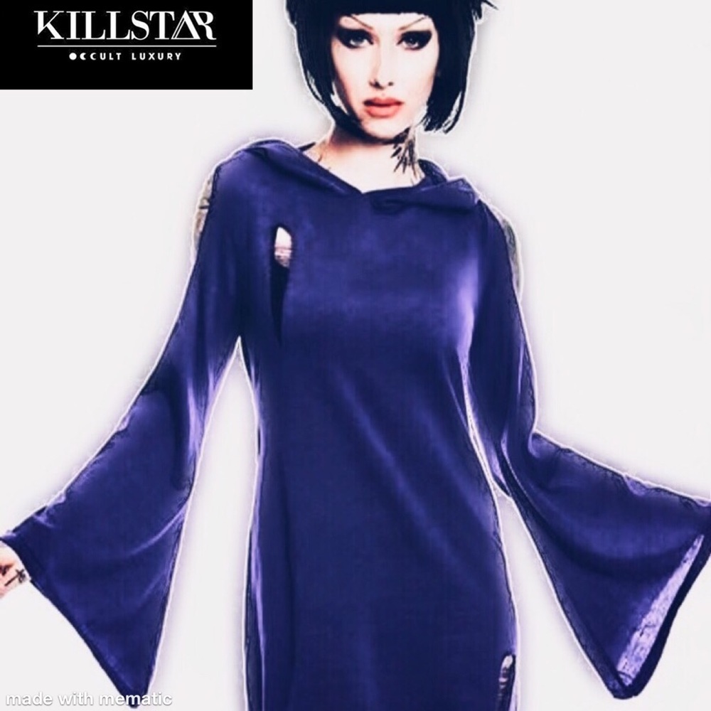 RARE Killstar violet dee spare knit dress
